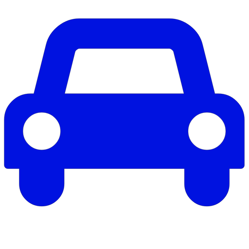 symbole de voiture icone png bleu