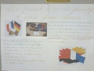 Affiche sur l'amitié Franco-Allemande