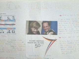 Affiche sur le traité de l'Elysée